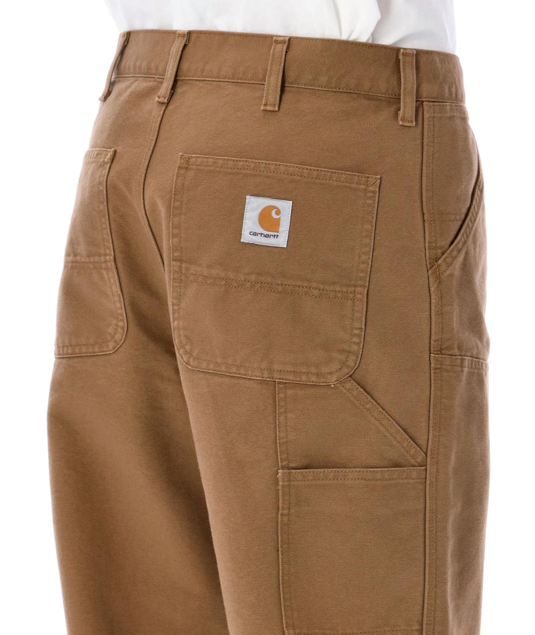 CARHARTT WIP Коричневые хлопковые повседневные брюки, фото 3