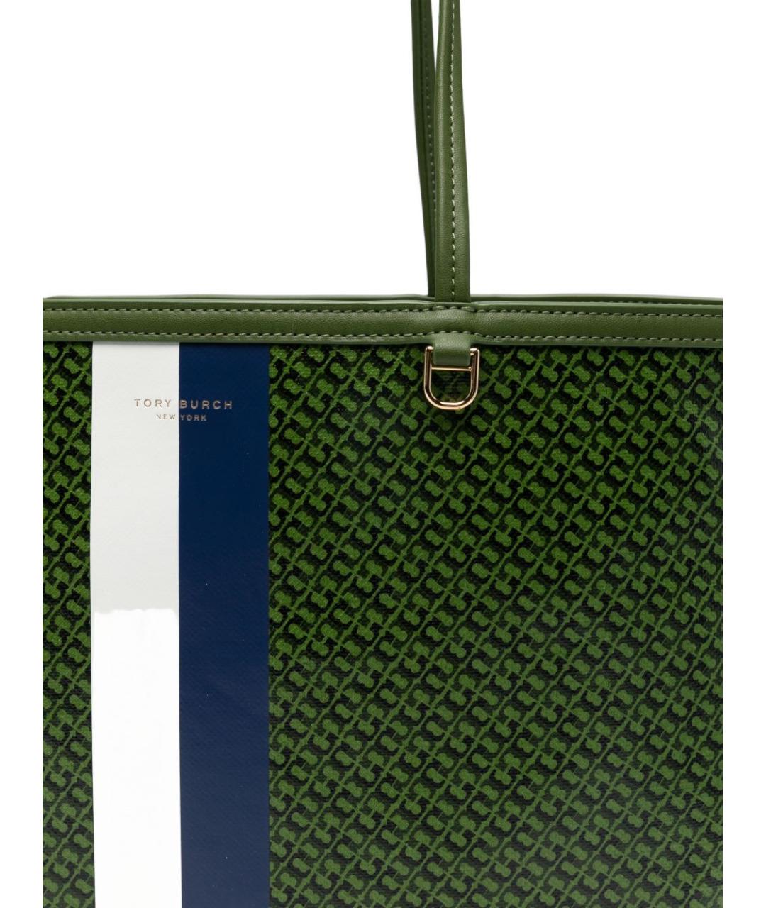 TORY BURCH Зеленая сумка тоут, фото 2