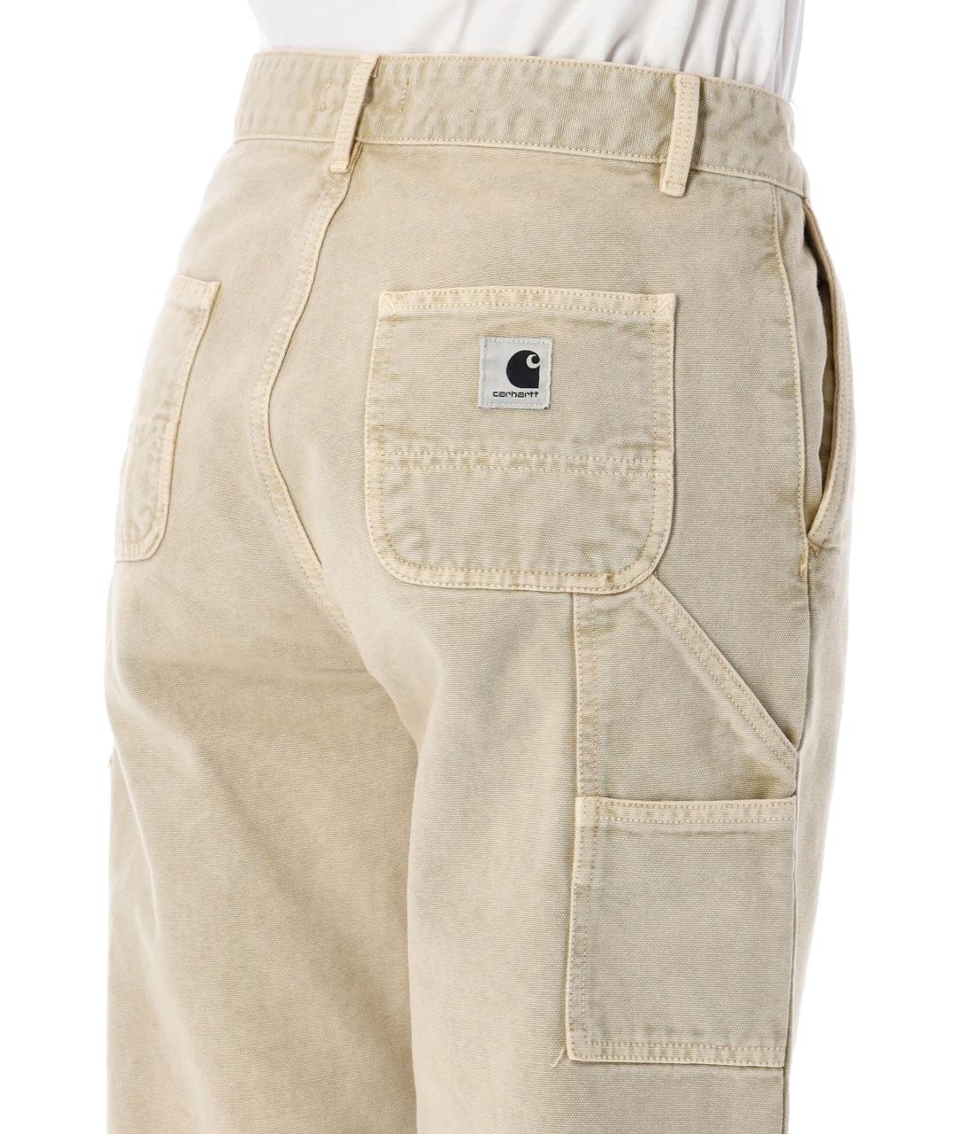 CARHARTT WIP Бежевые хлопковые прямые джинсы, фото 3