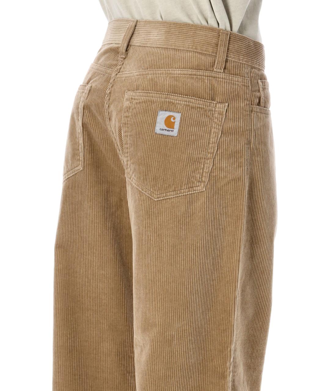 CARHARTT WIP Бежевые хлопковые повседневные брюки, фото 3