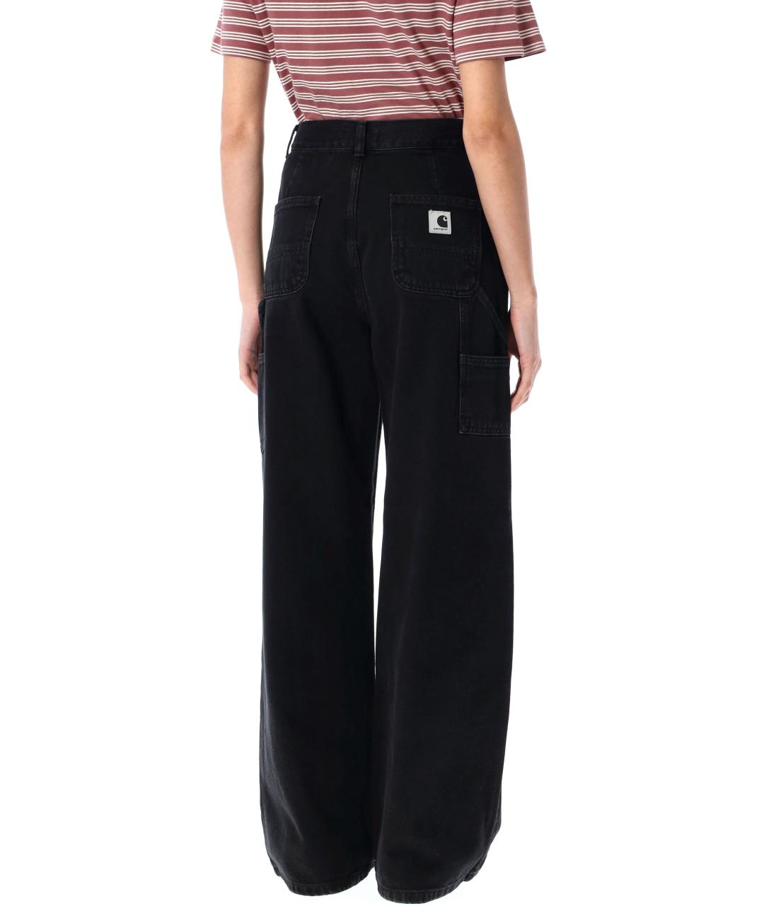 CARHARTT WIP Черные хлопковые прямые джинсы, фото 2