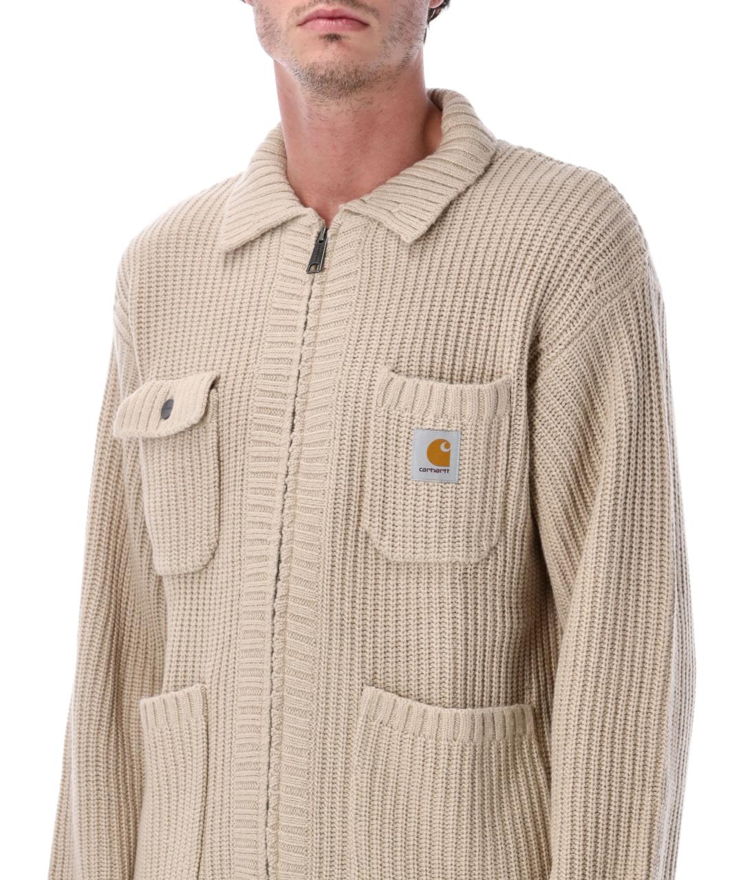 CARHARTT WIP Бежевый кардиган, фото 4