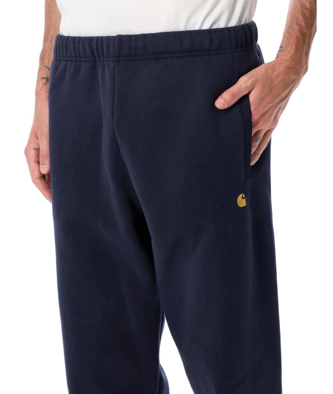 CARHARTT WIP Синие хлопковые повседневные брюки, фото 3