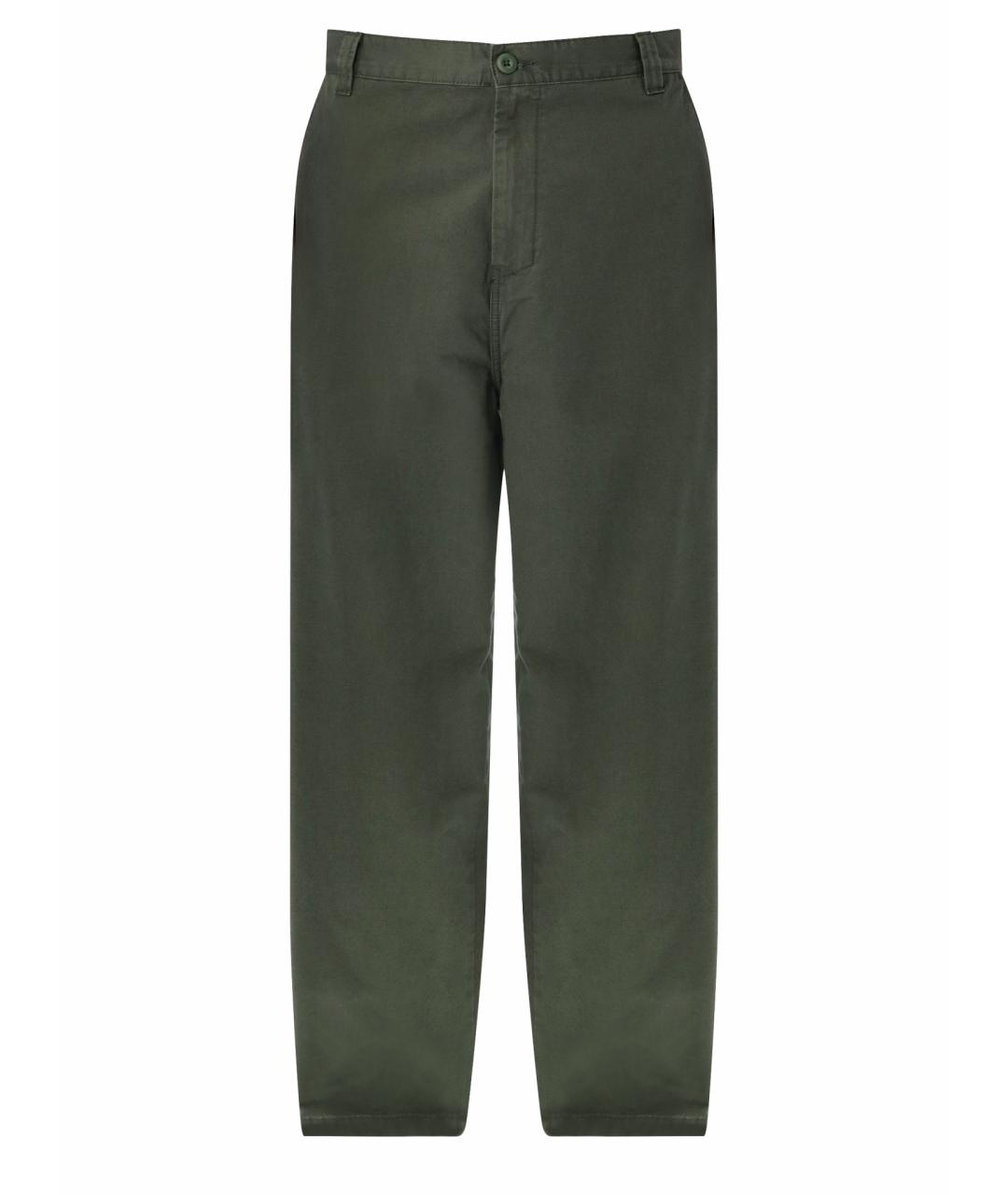 CARHARTT WIP Зеленые хлопковые повседневные брюки, фото 1