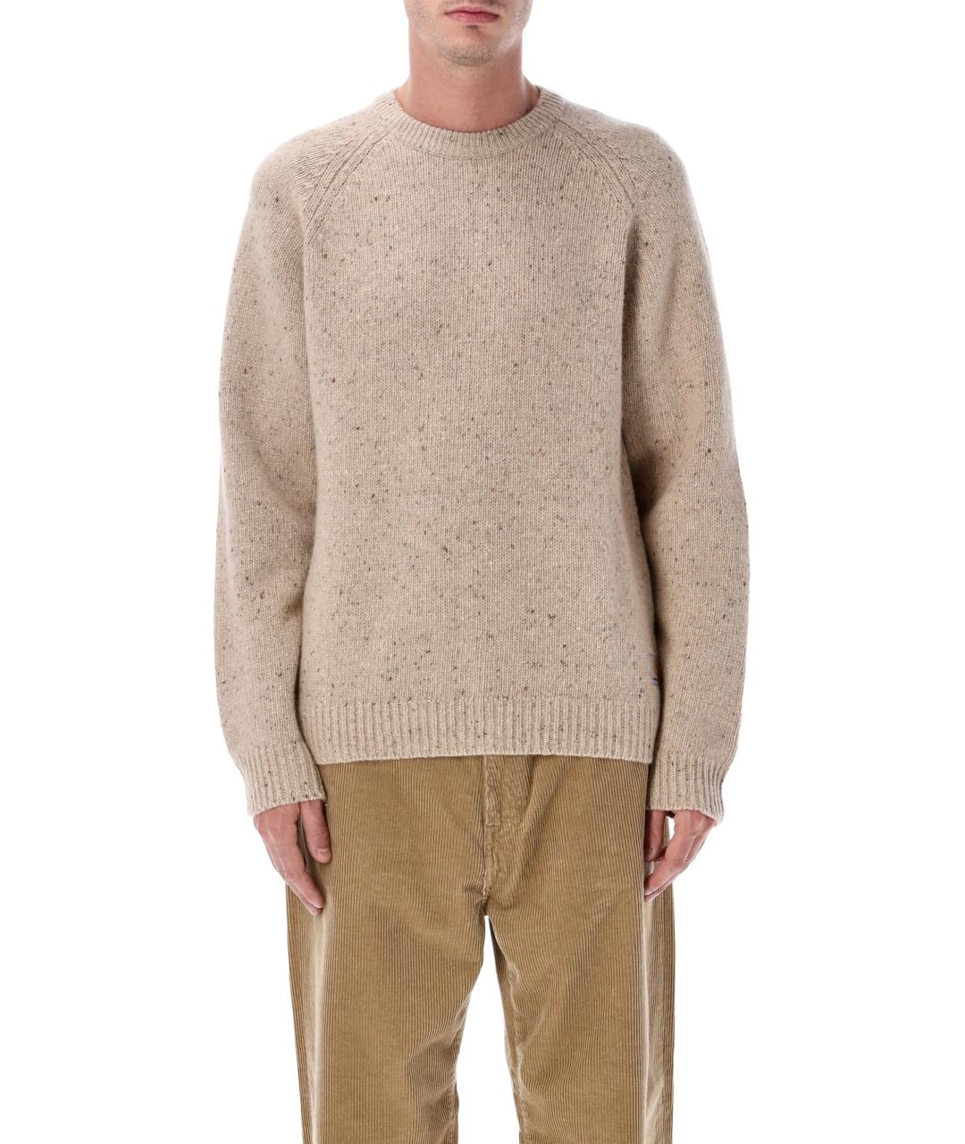 CARHARTT WIP Бежевый шерстяной джемпер / свитер, фото 3