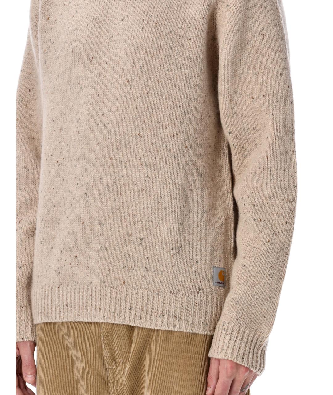 CARHARTT WIP Бежевый шерстяной джемпер / свитер, фото 6