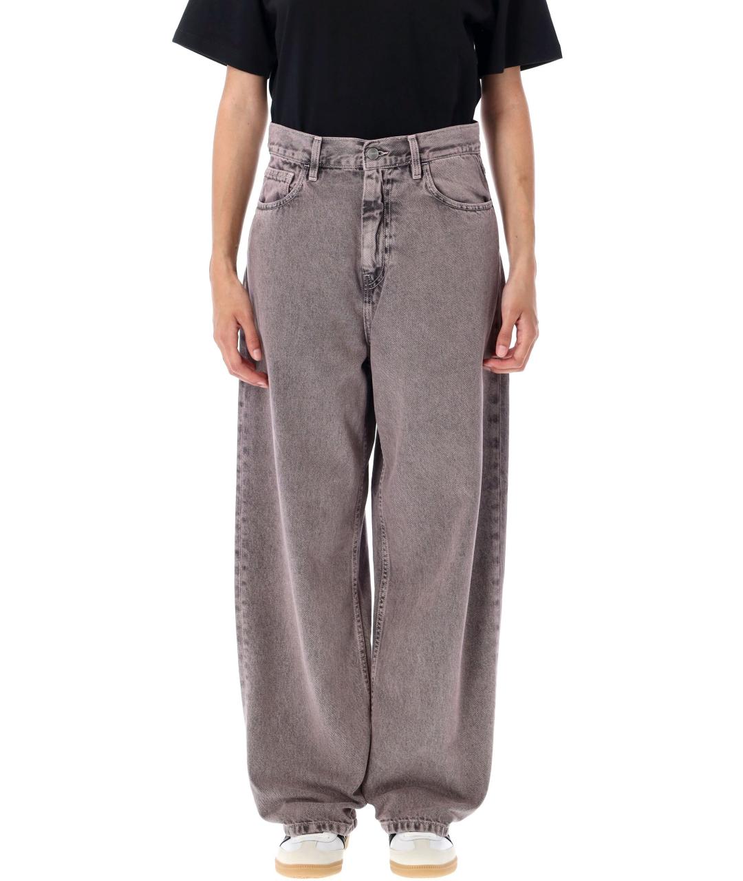 CARHARTT WIP Розовые деним прямые брюки, фото 2