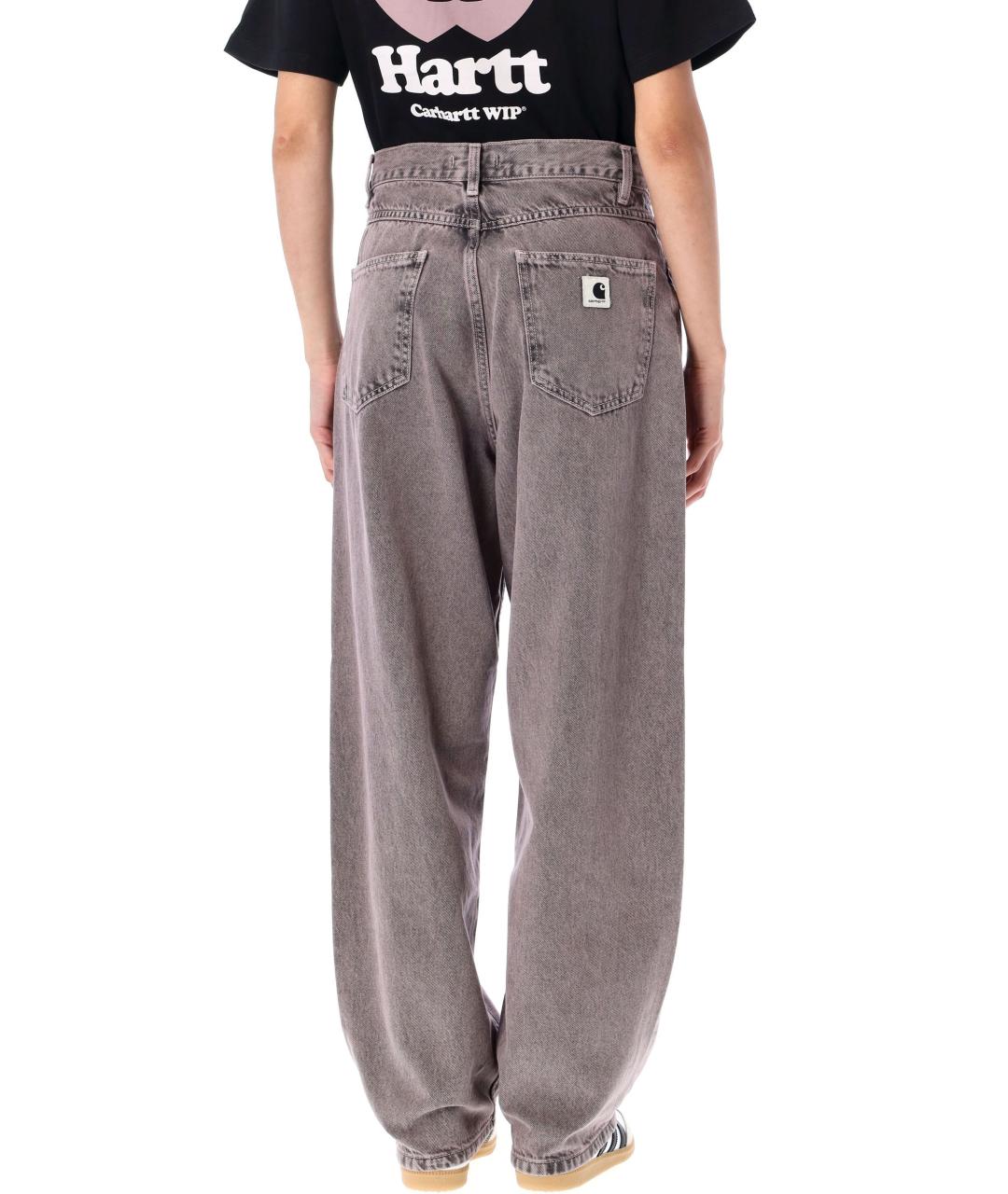 CARHARTT WIP Розовые деним прямые брюки, фото 3