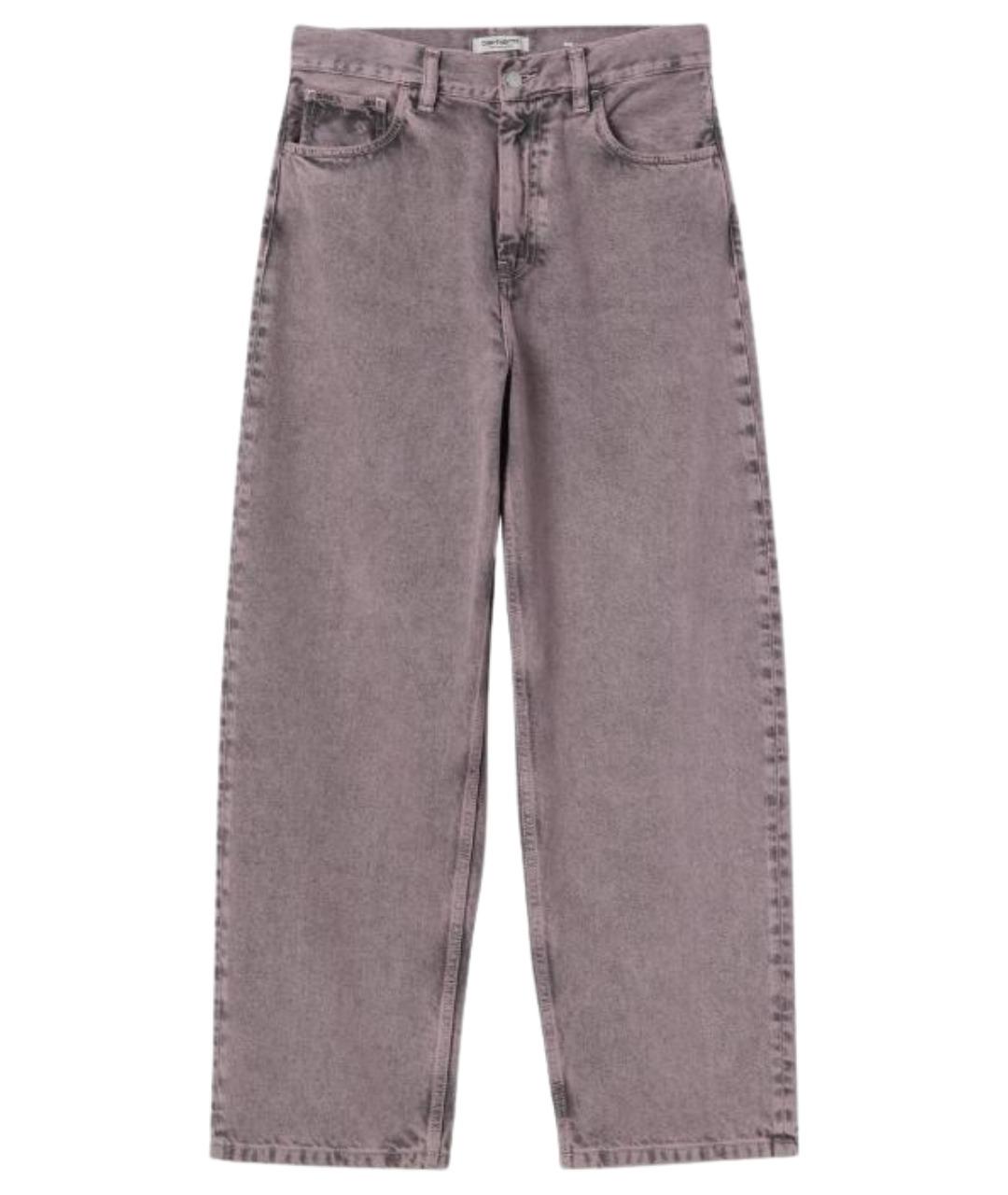 CARHARTT WIP Розовые деним прямые брюки, фото 1
