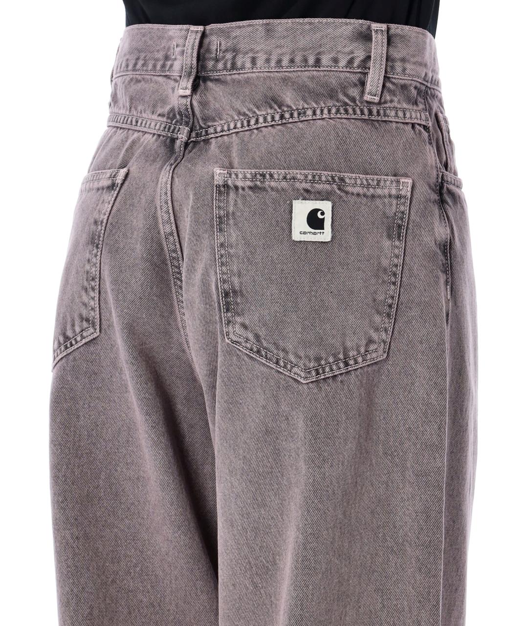 CARHARTT WIP Розовые деним прямые брюки, фото 4