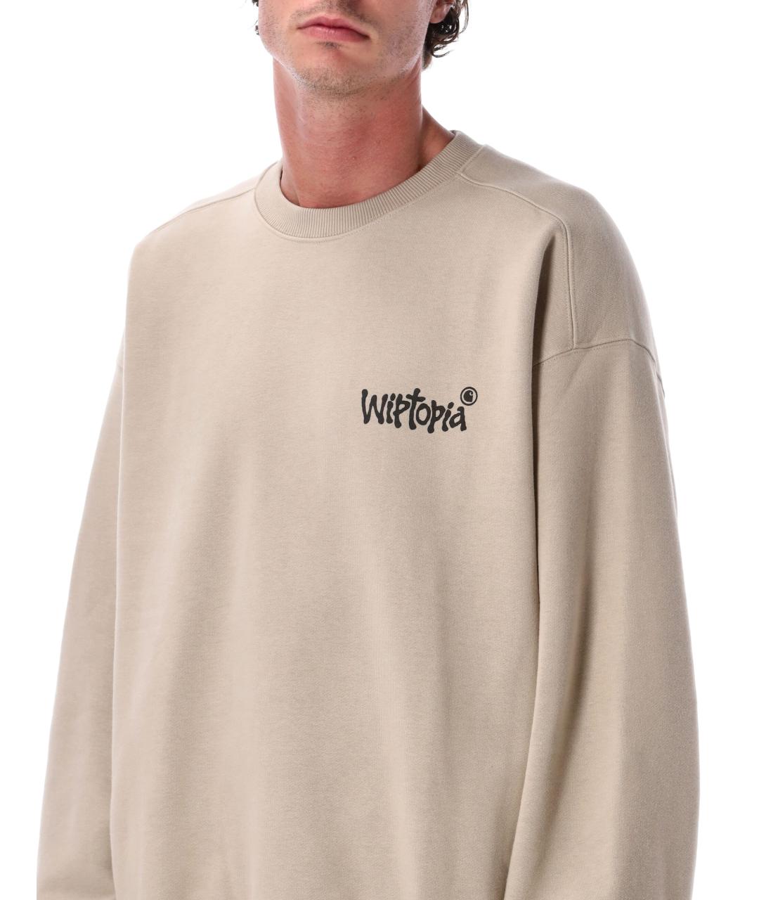 CARHARTT WIP Бежевый хлопковый джемпер / свитер, фото 5