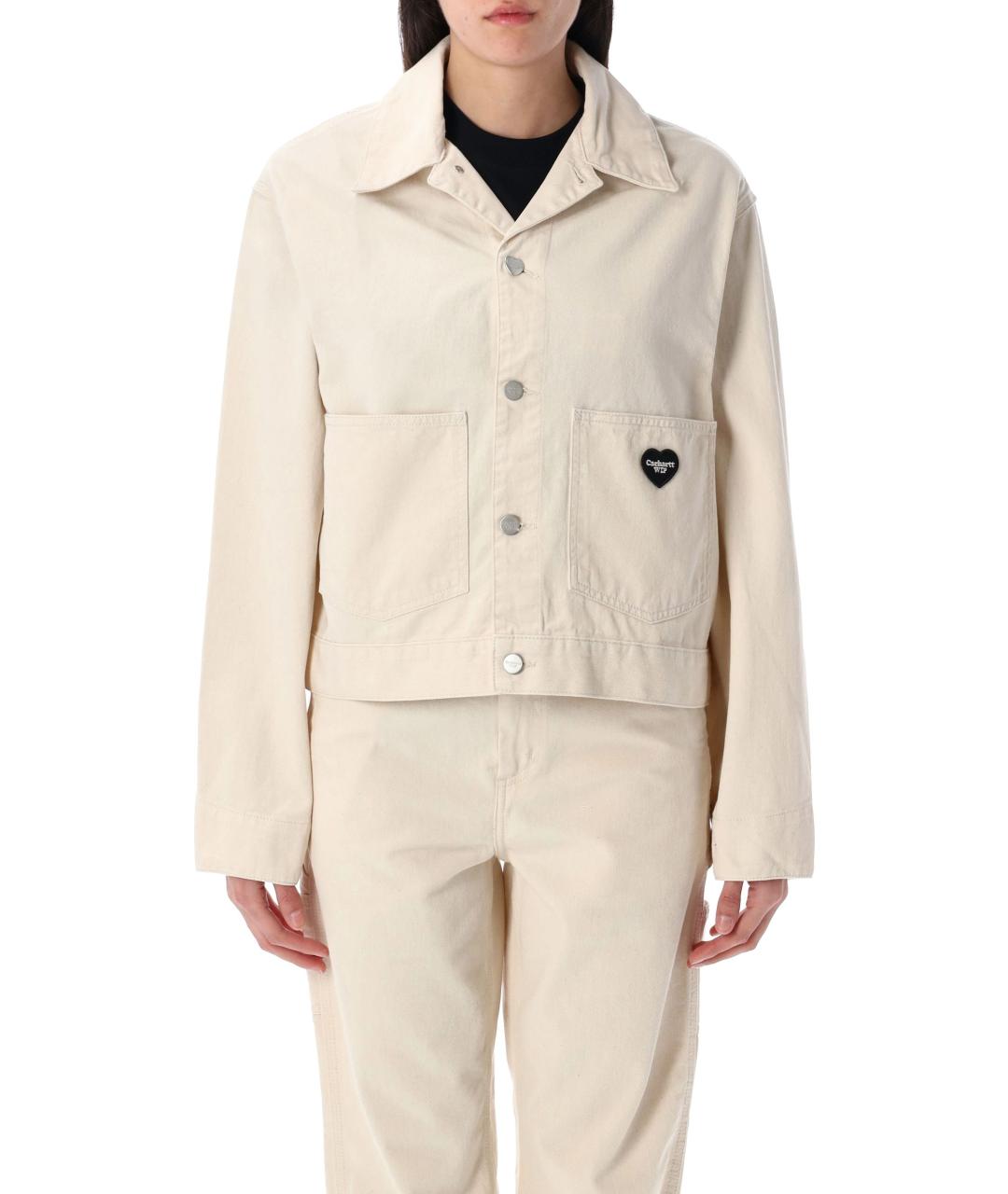 CARHARTT WIP Бежевая хлопковая куртка, фото 4