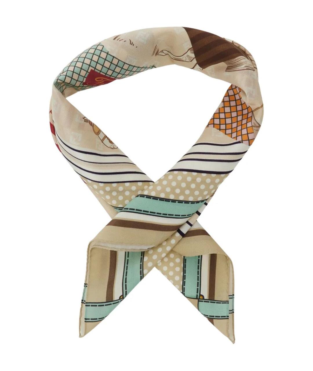 FENDI Мульти хлопковый платок, фото 3