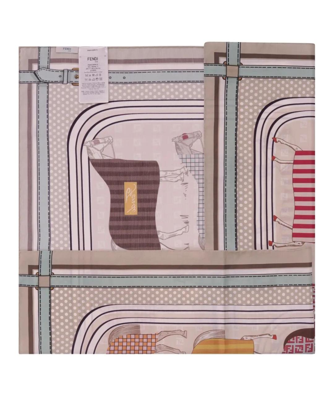 FENDI Розовый платок, фото 2