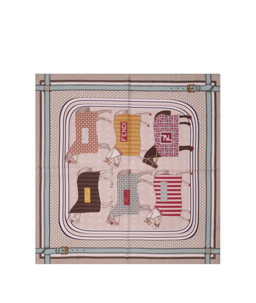 FENDI Розовый платок, фото 1