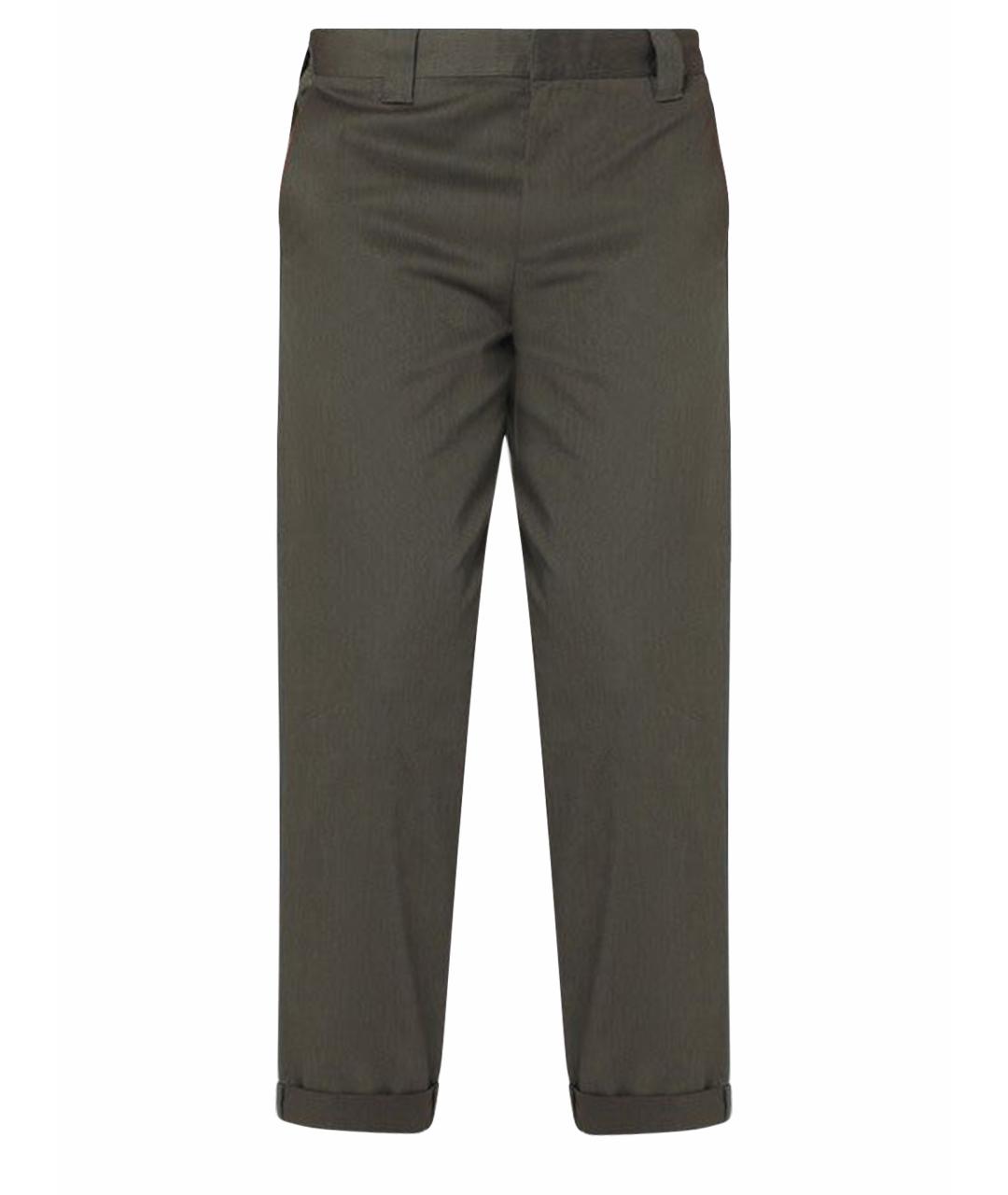 GOLDEN GOOSE DELUXE BRAND Зеленые хлопковые повседневные брюки, фото 1