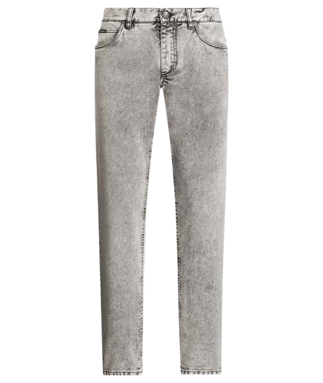 DOLCE&GABBANA Серые хлопковые повседневные брюки, фото 1