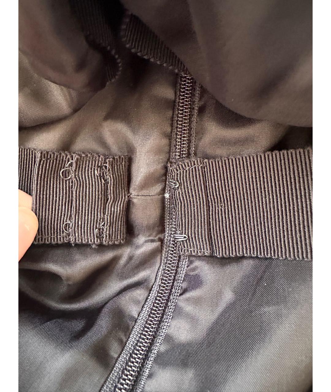 ALESSANDRA RICH Черное шелковое вечернее платье, фото 7