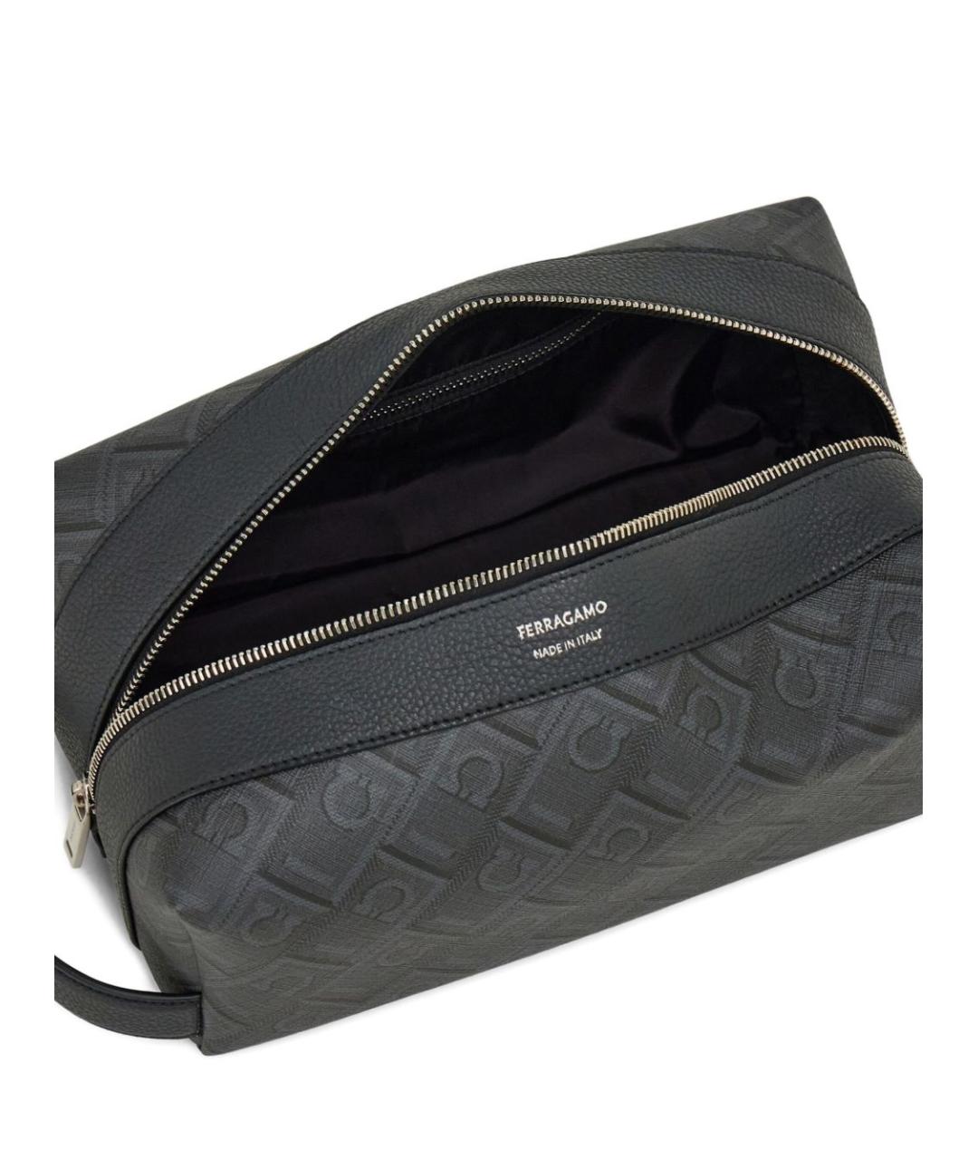 FERRAGAMO Черная барсетка, фото 5
