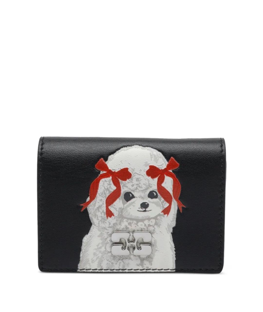 GANNI Черный кардхолдер, фото 1