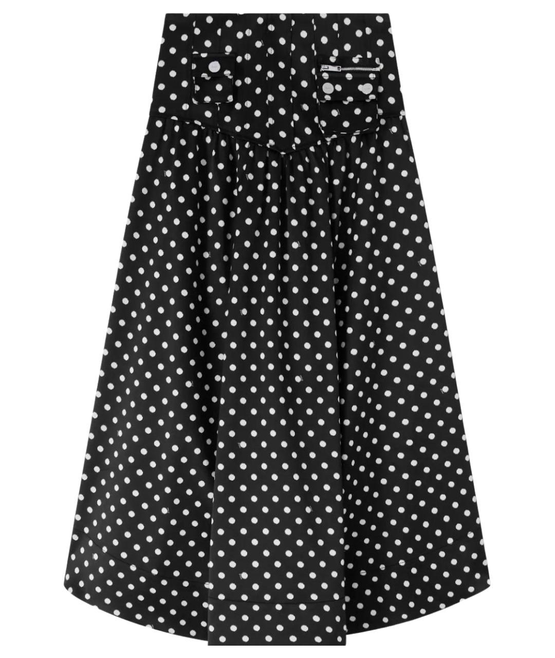 GANNI Черная полиэстеровая юбка макси, фото 1