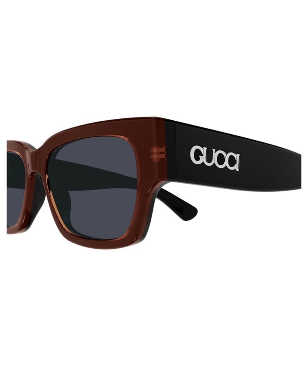 GUCCI Черные пластиковые солнцезащитные очки, фото 3