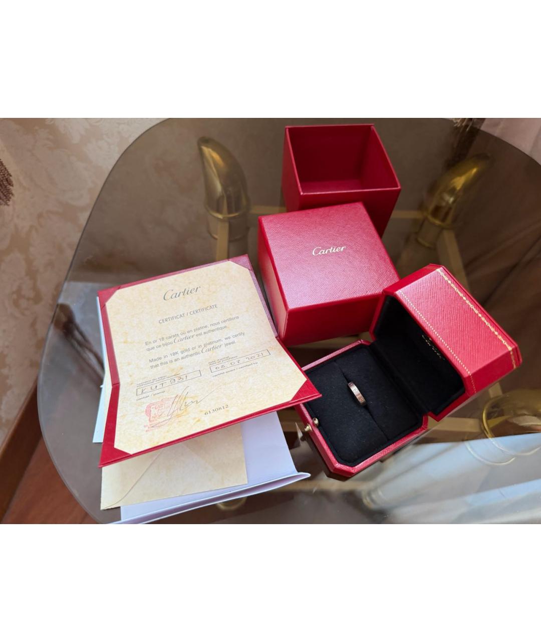 CARTIER Серебряное кольцо из белого золота, фото 3