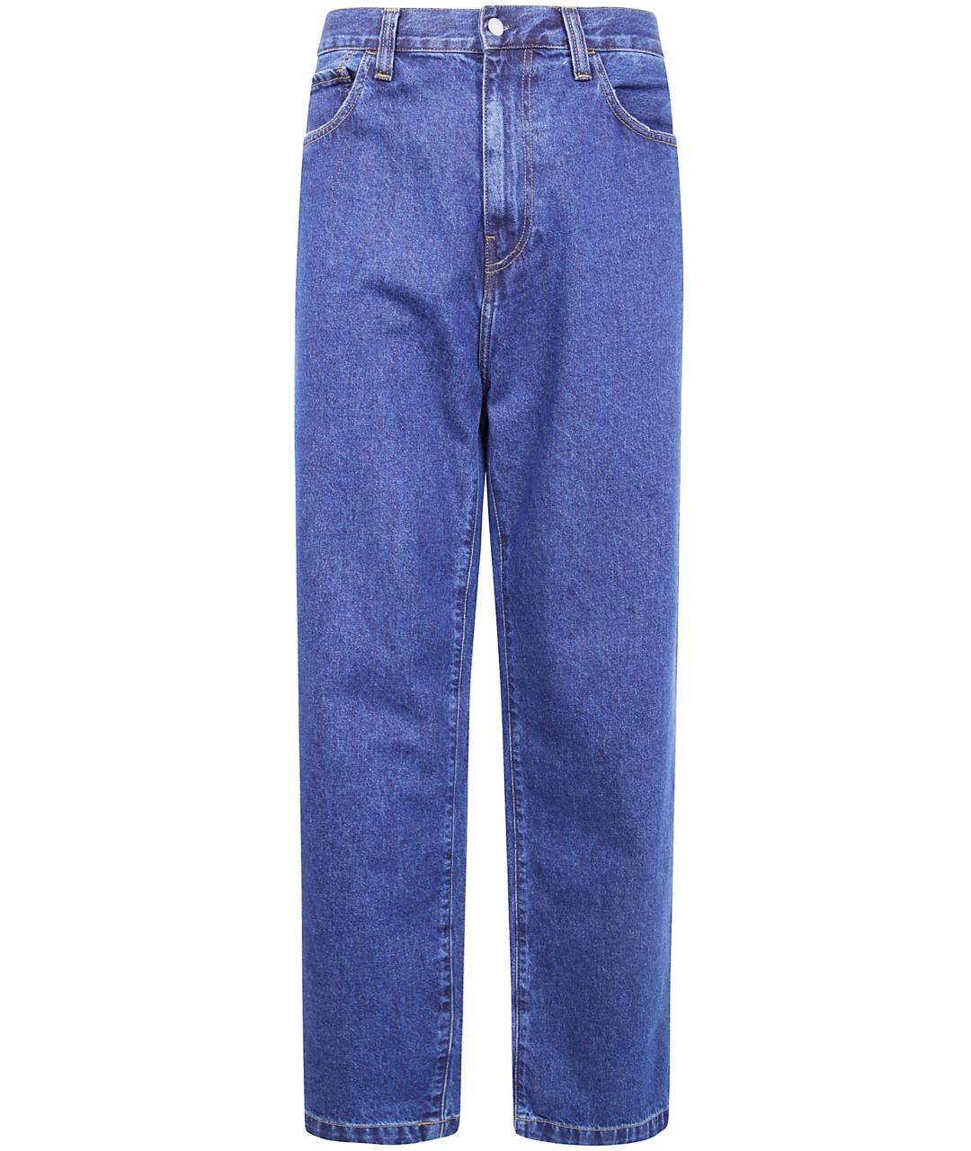 CARHARTT WIP Синие хлопковые прямые джинсы, фото 1
