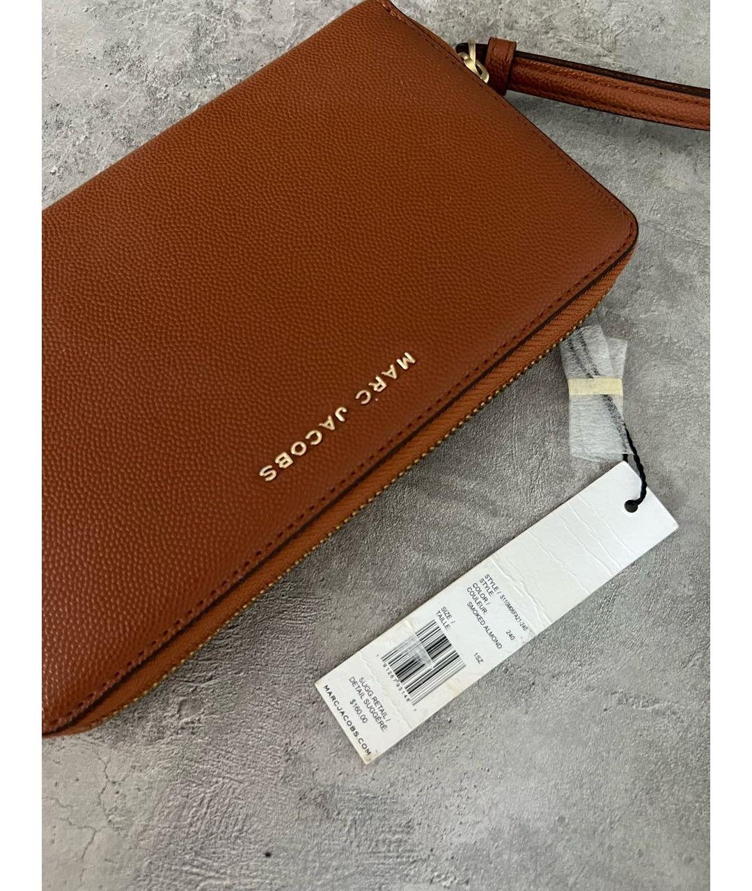 MARC JACOBS Коричневый кожаный кошелек, фото 3