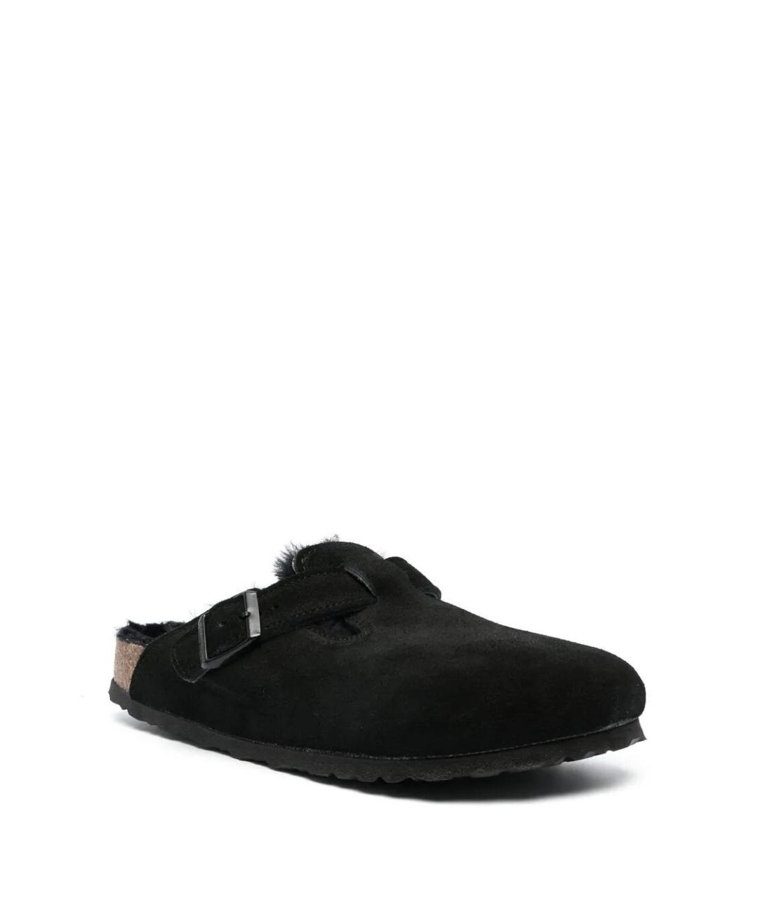 BIRKENSTOCK Черные кожаные сандалии, фото 2