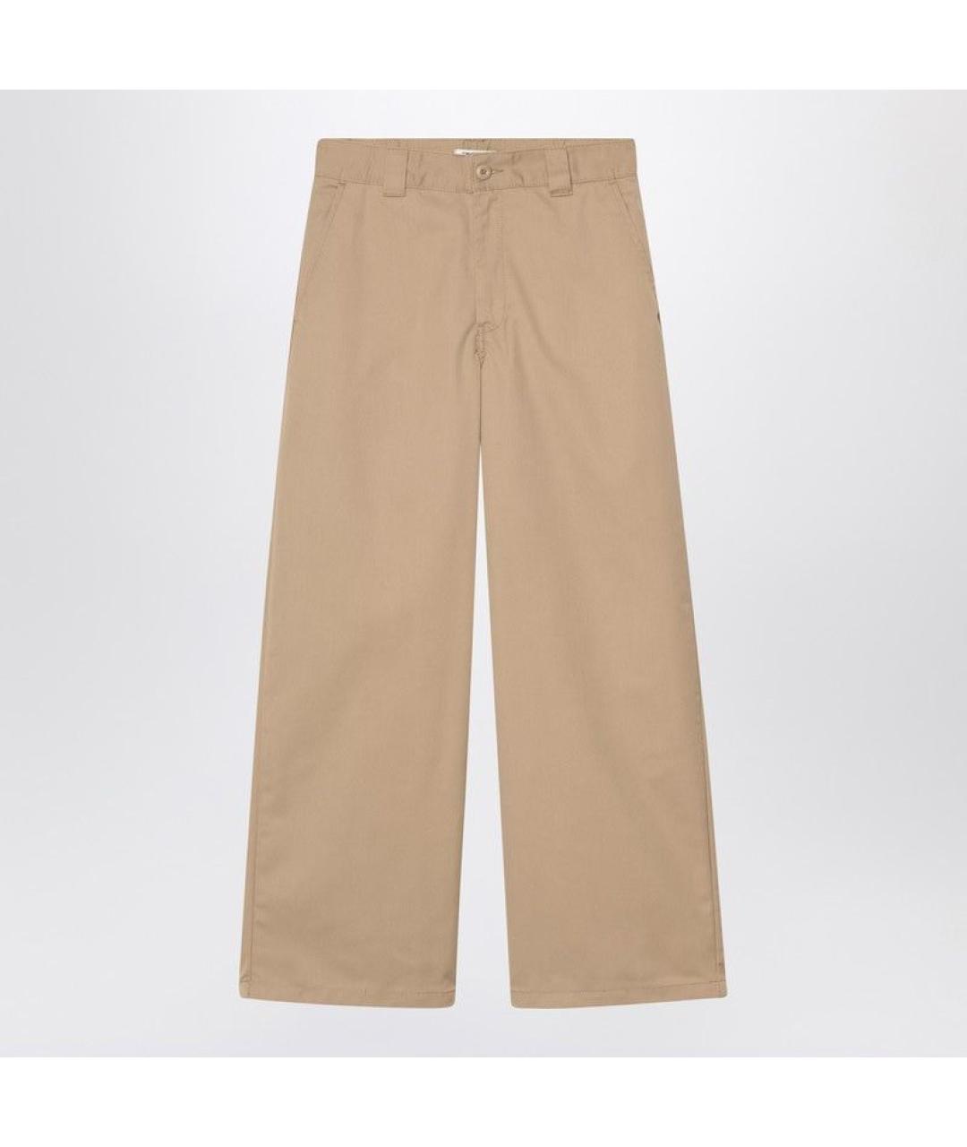 CARHARTT WIP Бежевые хлопковые прямые джинсы, фото 3