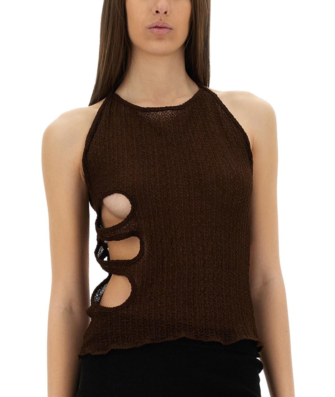 Selia Richwood Коричневая майка, фото 4