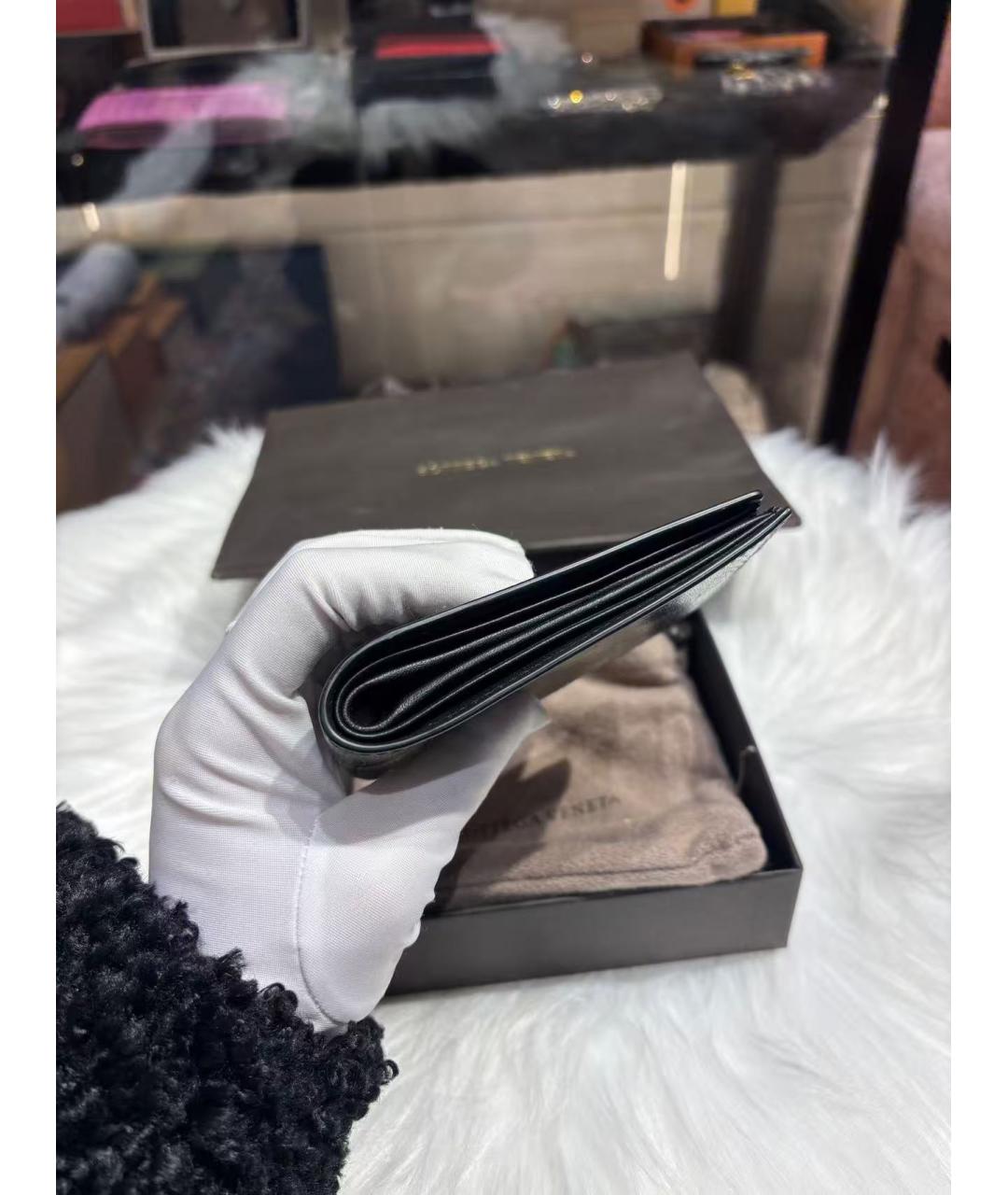 BOTTEGA VENETA Коричневый кожаный кошелек, фото 6