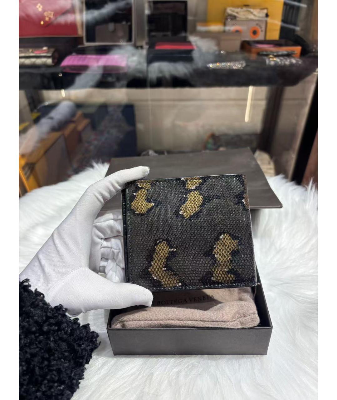 BOTTEGA VENETA Коричневый кожаный кошелек, фото 3