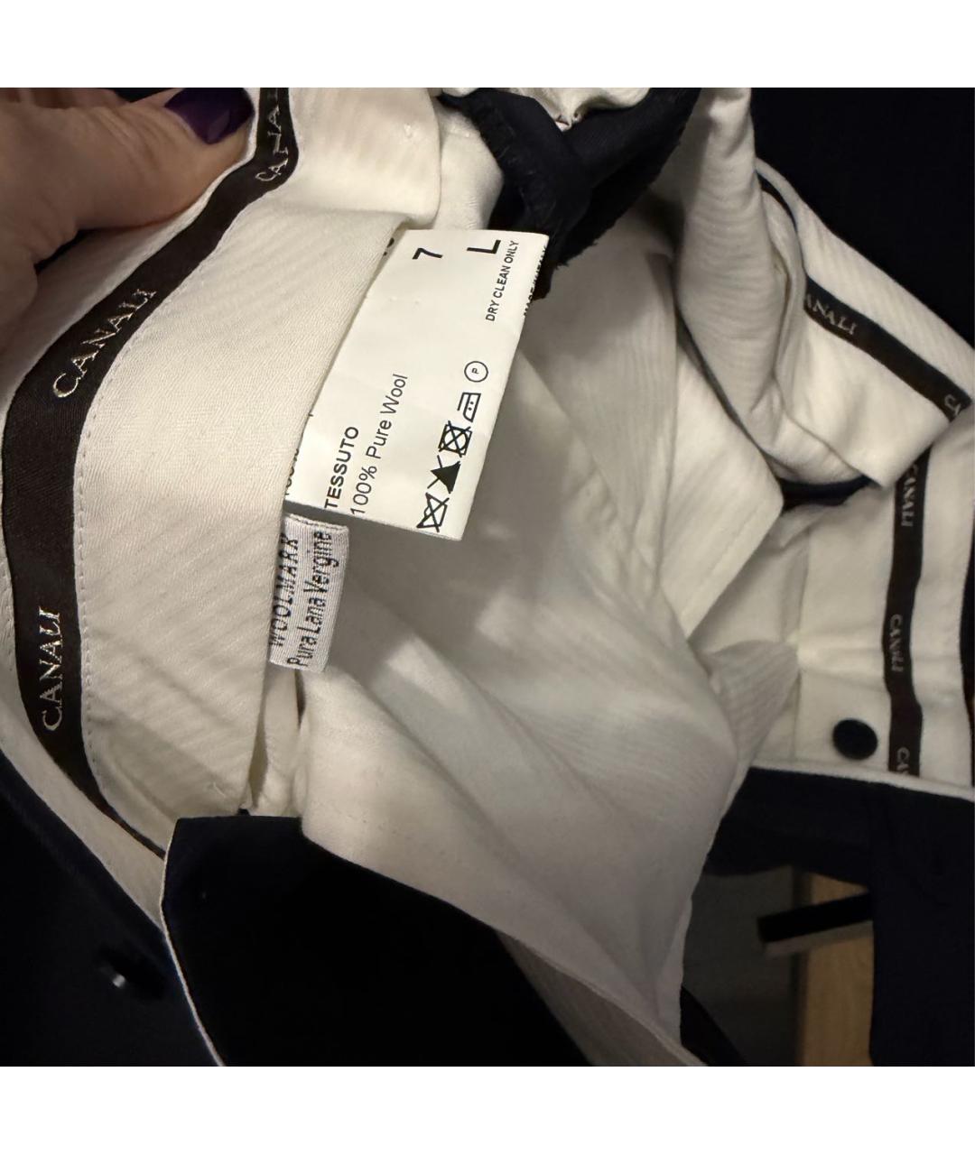 CANALI Темно-синий классический костюм, фото 6