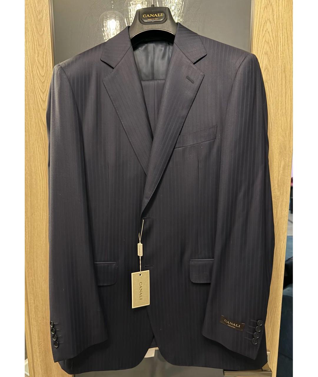 CANALI Темно-синий классический костюм, фото 8
