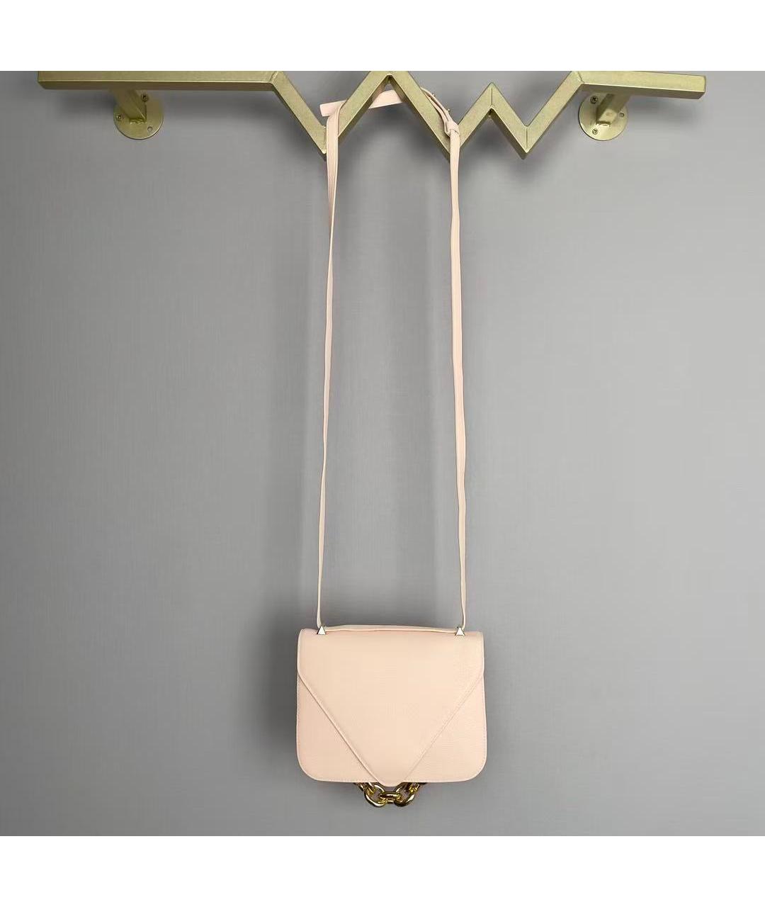 BOTTEGA VENETA Розовая кожаная сумка через плечо, фото 4