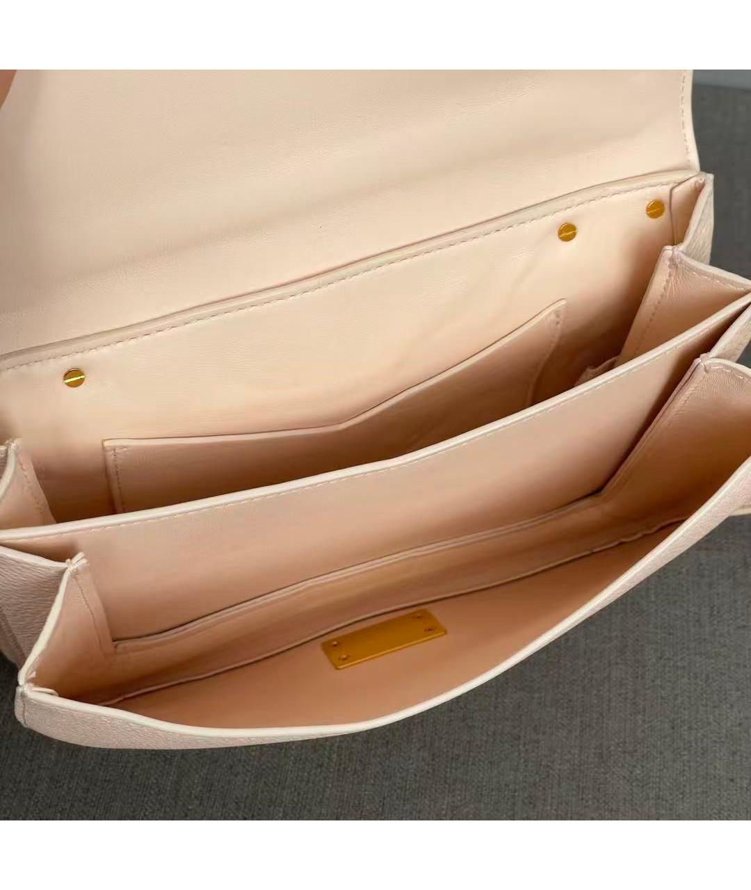 BOTTEGA VENETA Розовая кожаная сумка через плечо, фото 5