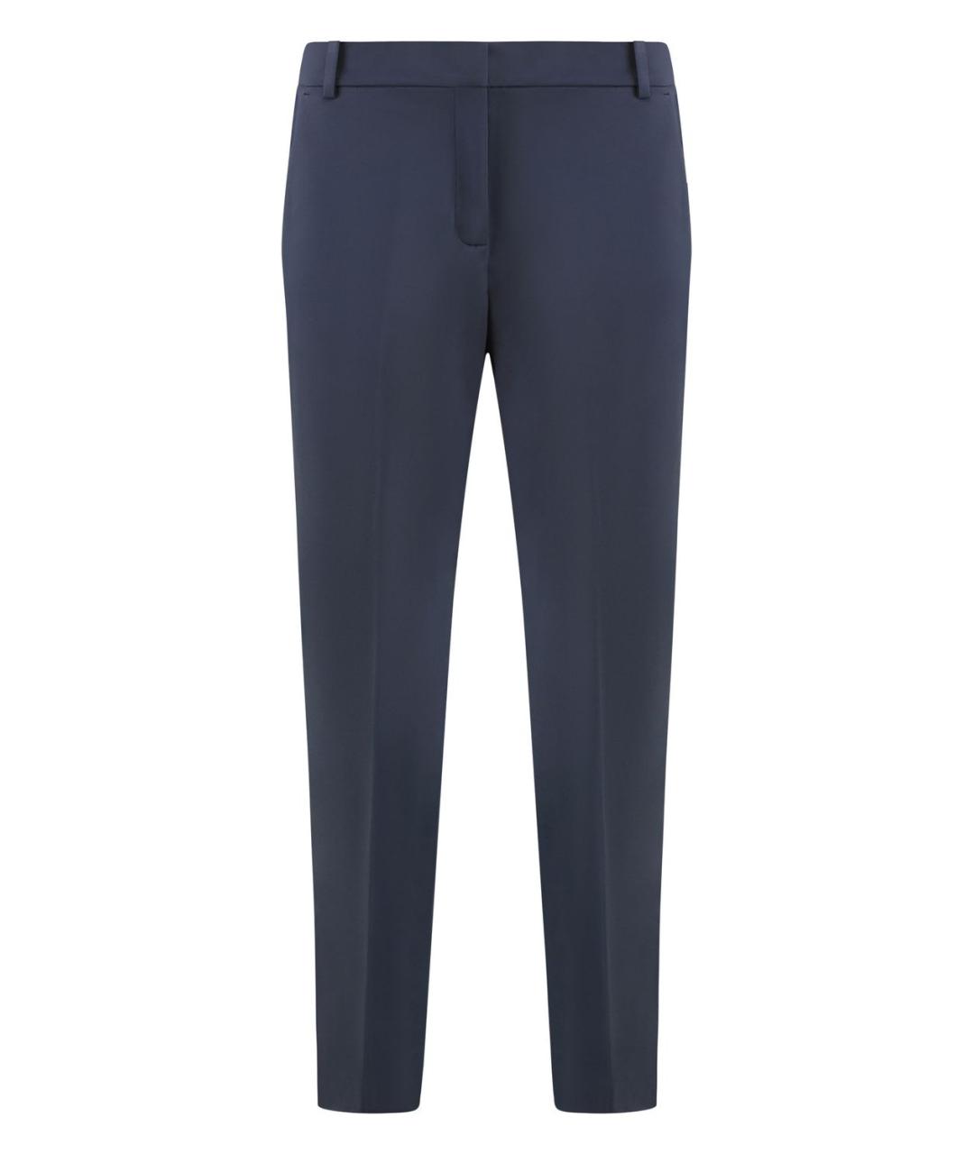 PINKO Синие полиэстеровые прямые брюки, фото 1