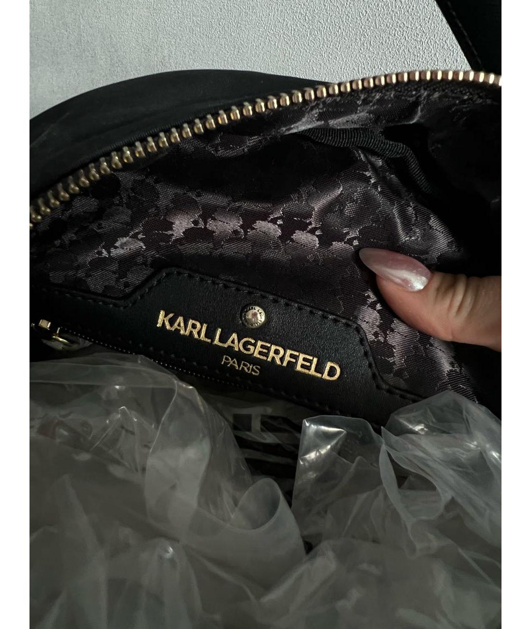 KARL LAGERFELD Черный рюкзак, фото 4