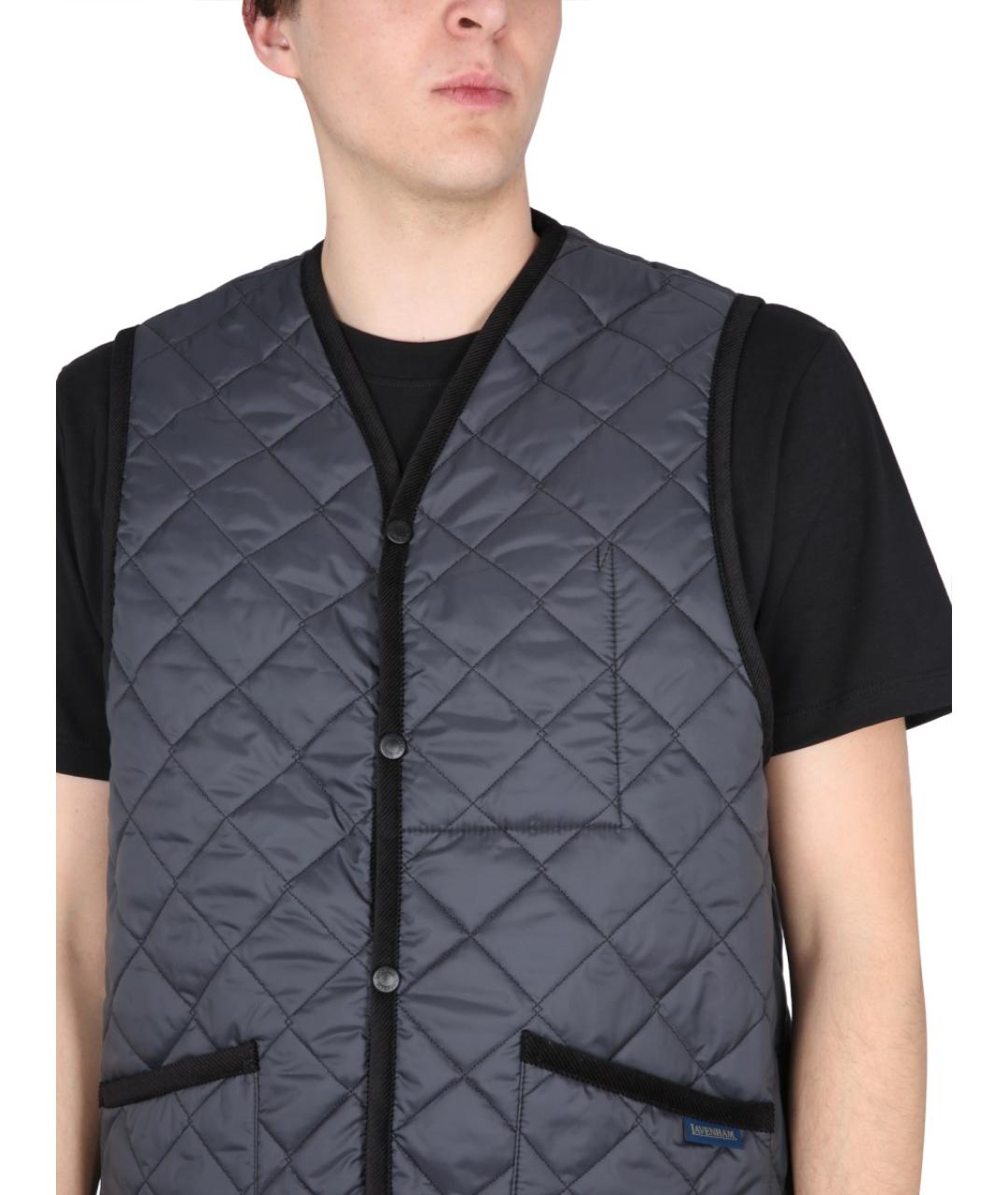 LAVENHAM Черный полиэстеровый жилет, фото 4