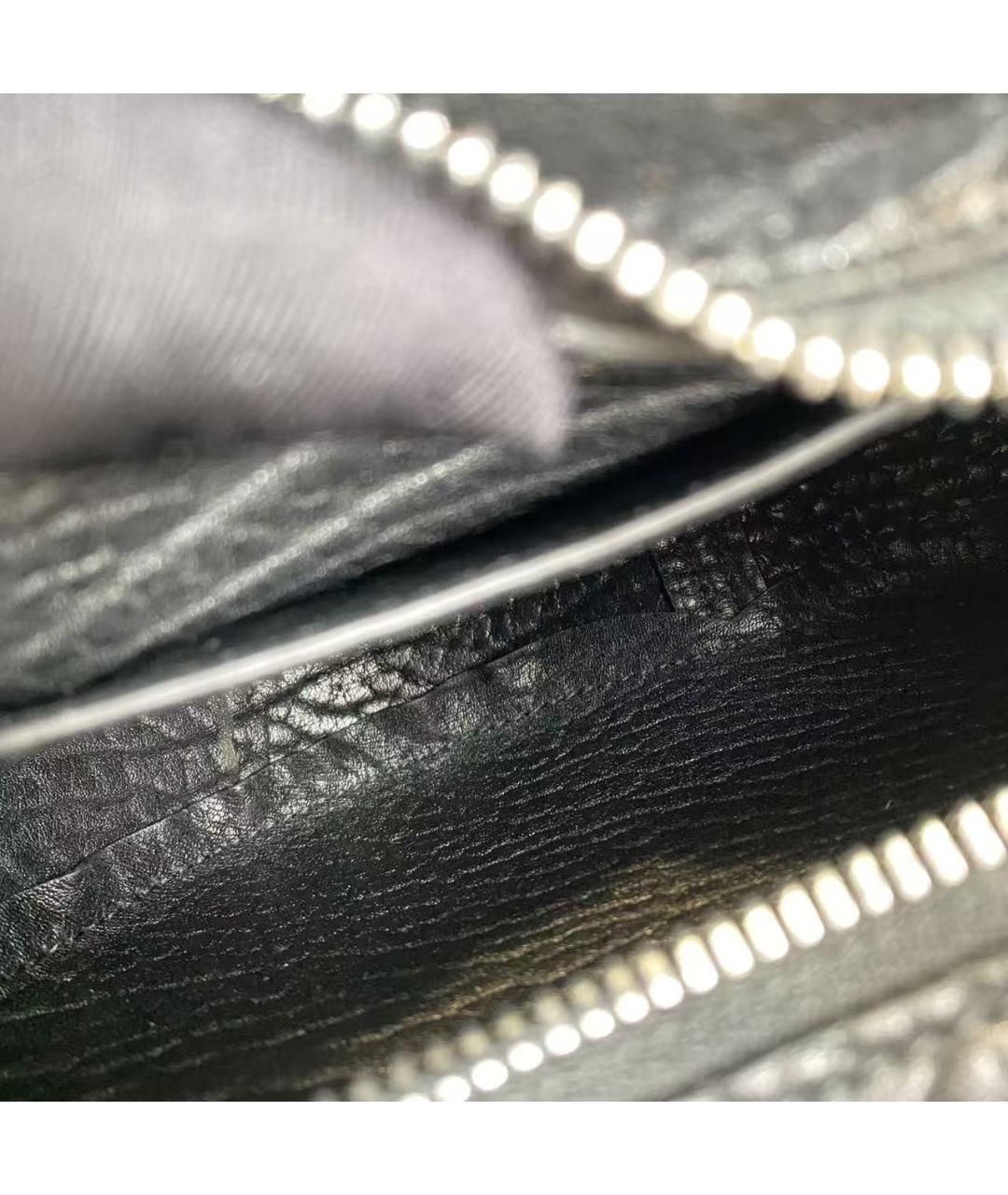 BURBERRY Черная кожаная сумка через плечо, фото 6