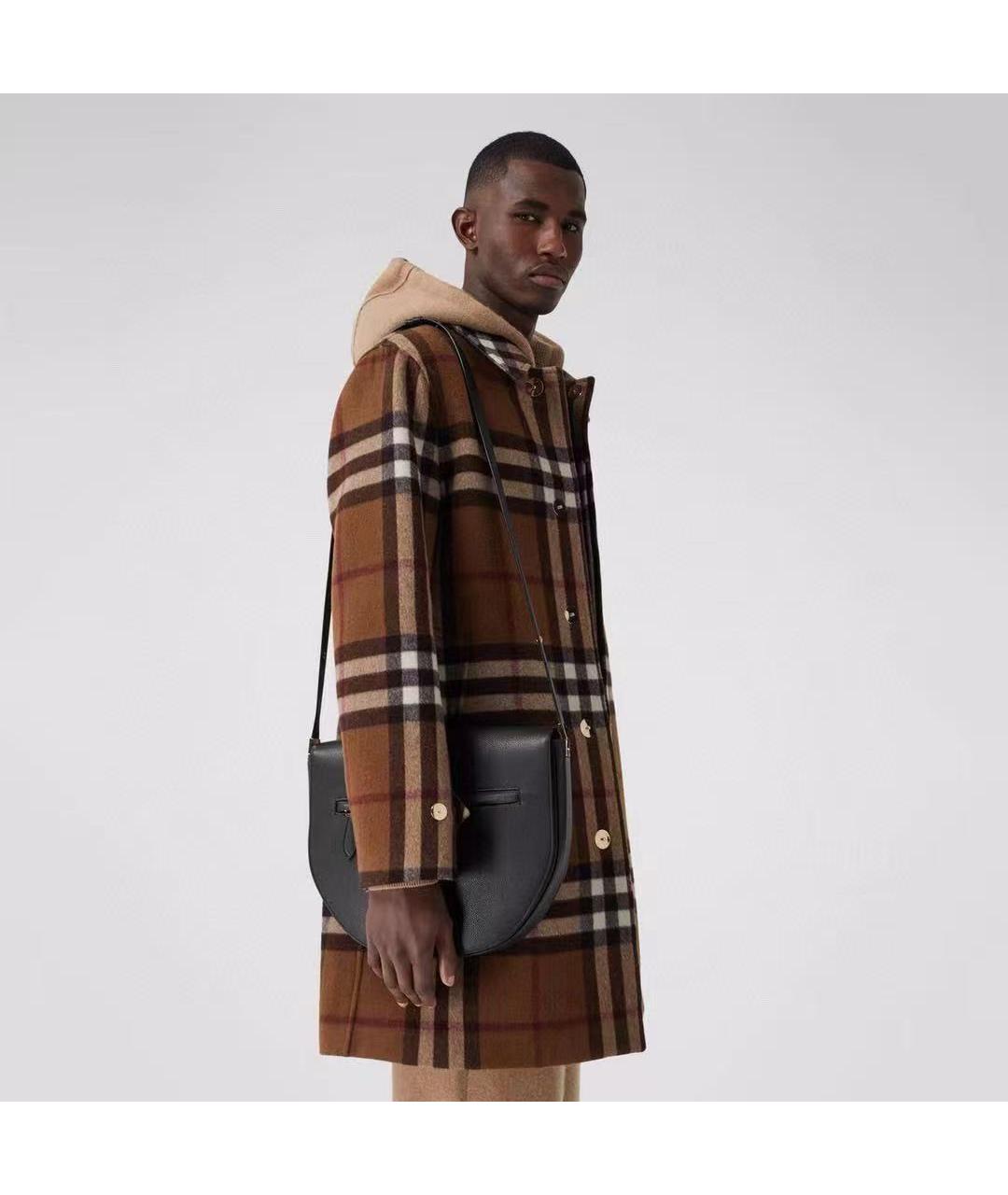 BURBERRY Черная кожаная сумка через плечо, фото 5