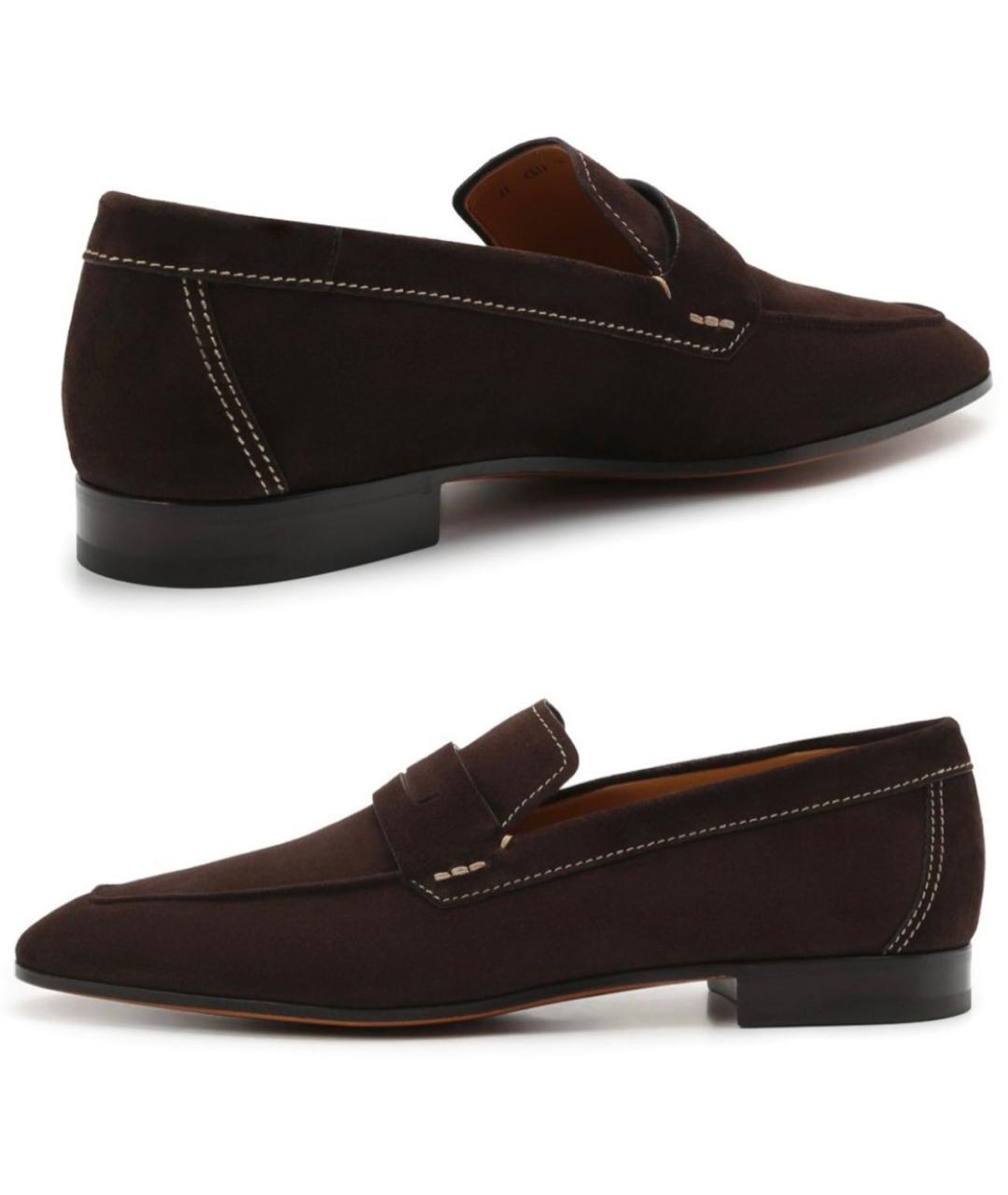 BERLUTI Коричневые замшевые лоферы, фото 3