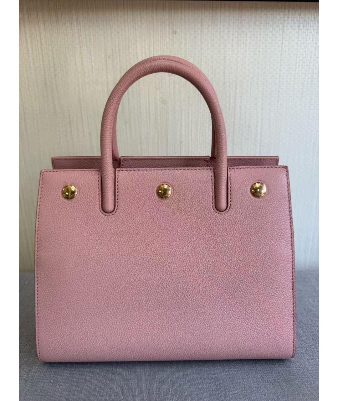 BURBERRY Розовая сумка с короткими ручками, фото 4