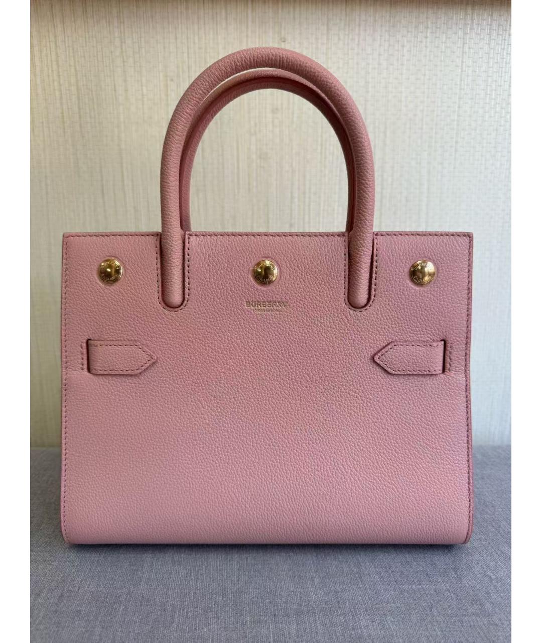 BURBERRY Розовая сумка с короткими ручками, фото 3
