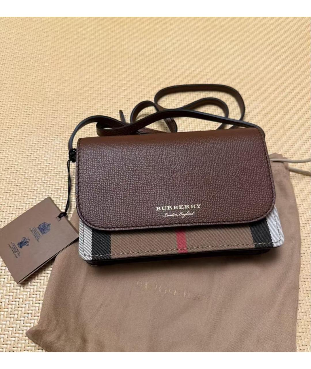 BURBERRY Коричневая сумка через плечо, фото 3