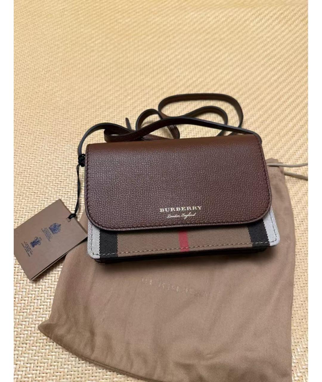 BURBERRY Коричневая сумка через плечо, фото 2