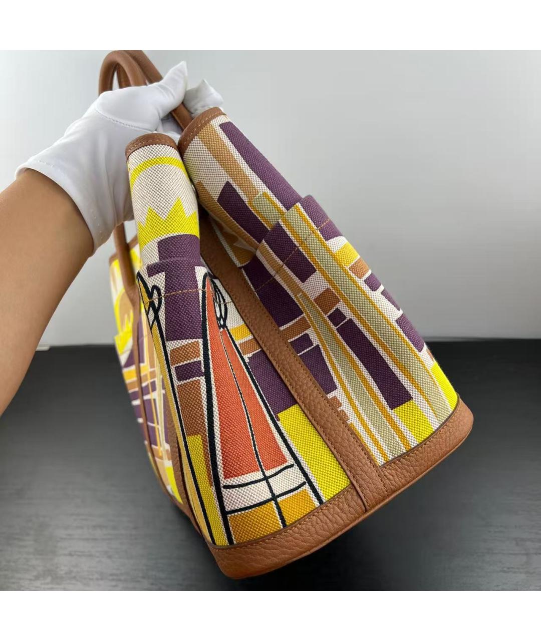 HERMES Кожаная сумка с короткими ручками, фото 4