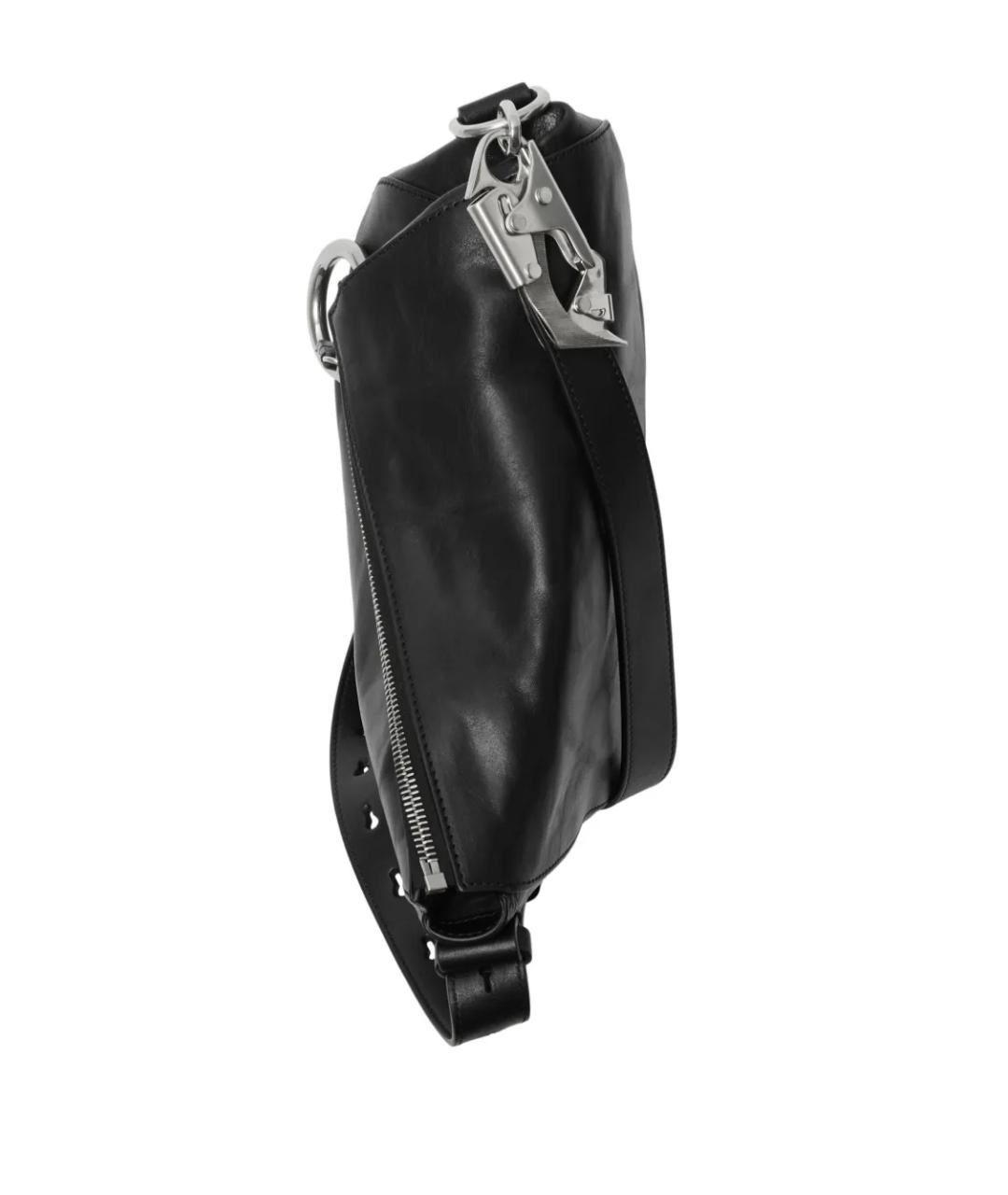 BURBERRY Черная кожаная сумка через плечо, фото 3